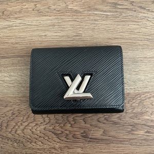 Black Louis Vuitton Epi Twist Compact Wallet